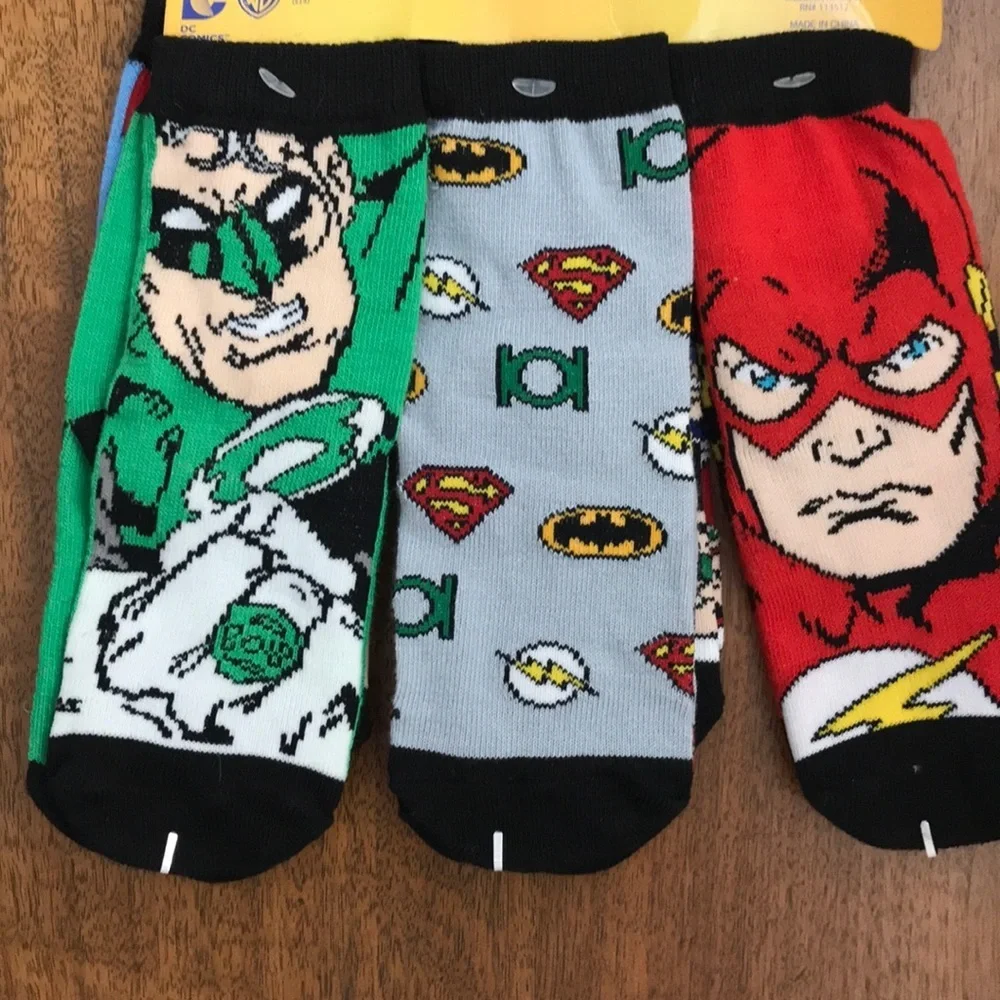 3/$12 Mixed Superhero Socks - 3 Count